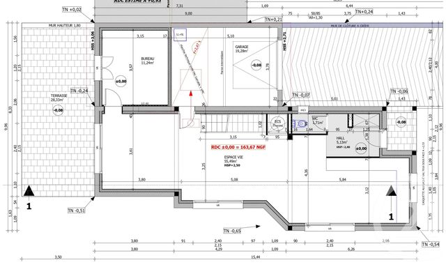 terrain à vendre - 433.0 m2 - TOURNEFEUILLE - 31 - MIDI-PYRENEES - Century 21 Open Immo